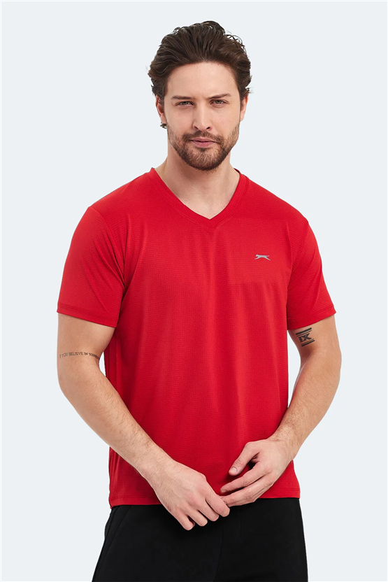 Slazenger Katrıına Kırmızı Erkek T-Shırt