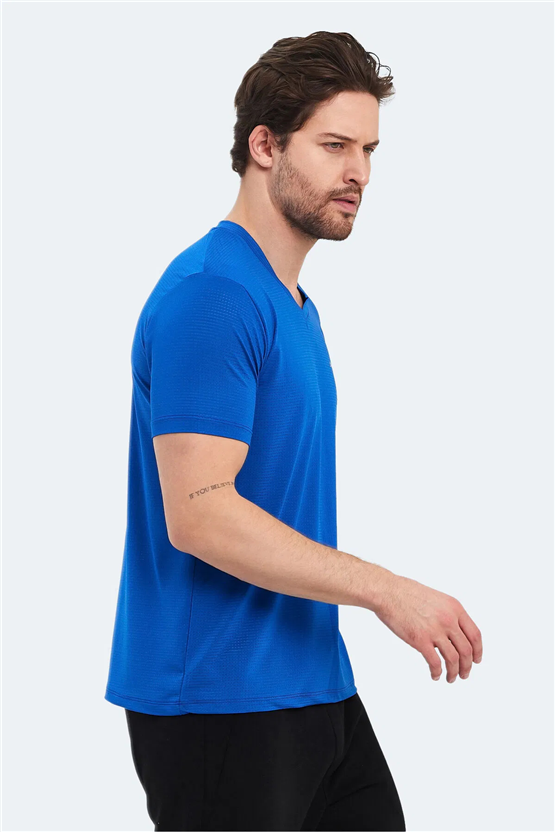 Slazenger Katrıına Saks Mavı Erkek T-Shırt
