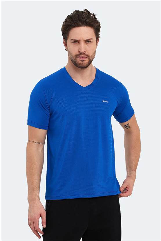 Slazenger Katrıına Saks Mavı Erkek T-Shırt