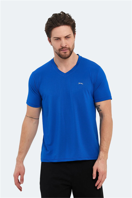 Slazenger Katrıına Saks Mavı Erkek T-Shırt