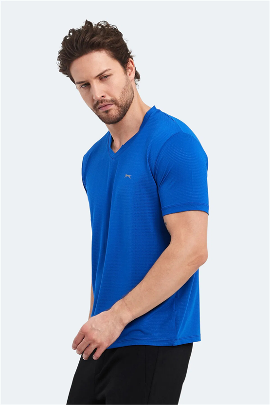 Slazenger Katrıına Saks Mavı Erkek T-Shırt