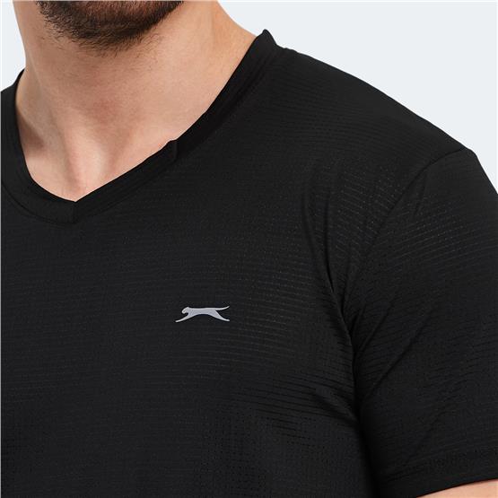 Slazenger Katrıına Sıyah Erkek T-Shırt