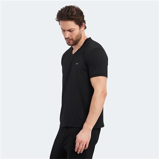 Slazenger Katrıına Sıyah Erkek T-Shırt