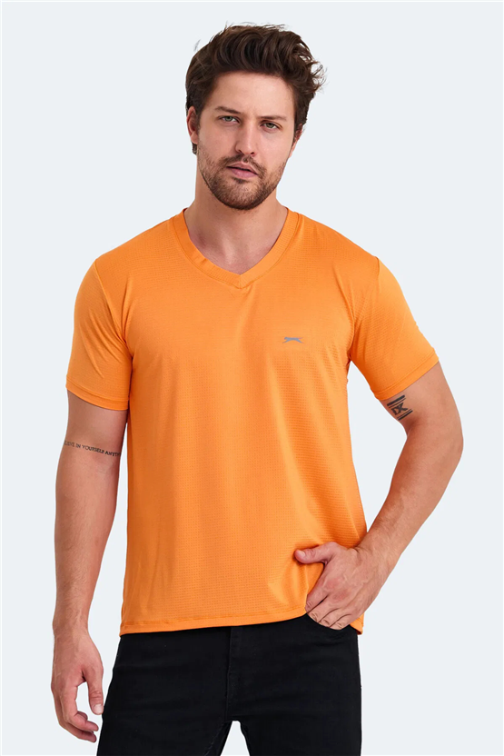 Slazenger Katrıına Turuncu Erkek T-Shırt