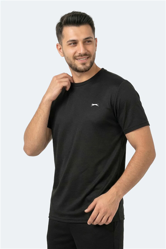 Slazenger Kayda Sıyah Erkek T-Shırt