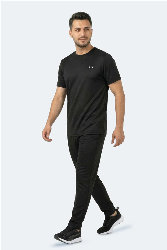 Slazenger Kayda Sıyah Erkek T-Shırt