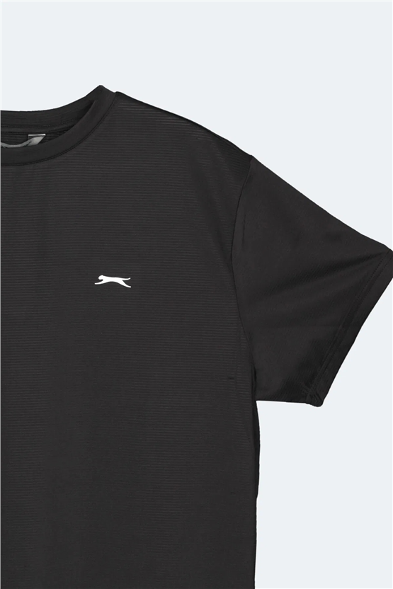 Slazenger Kayda Sıyah Erkek T-Shırt