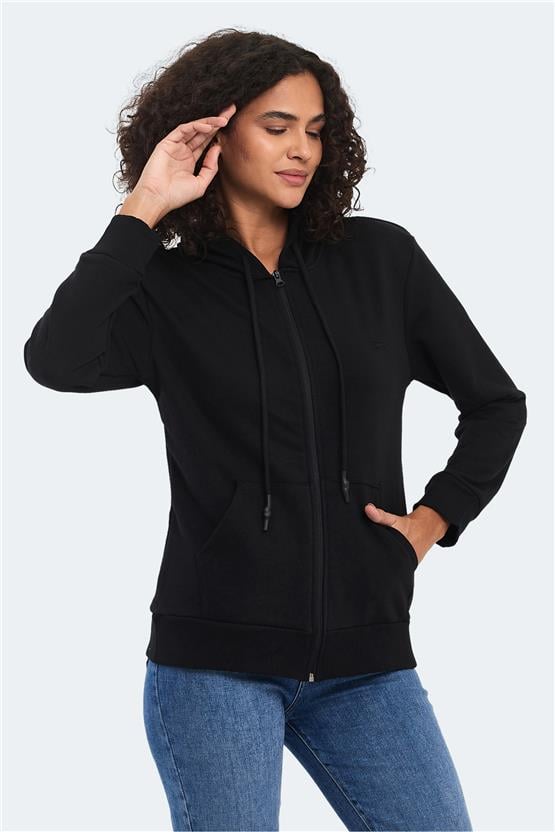 Slazenger Kolleen Int. Sıyah Kadın Sweatshırt