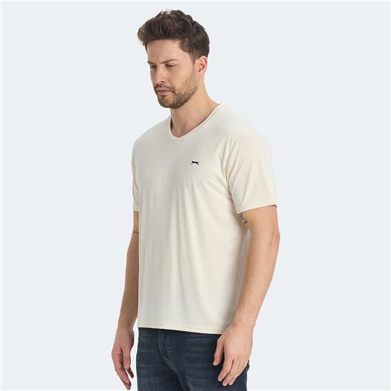 Slazenger Krakker Bej Erkek T-Shırt