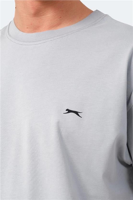 Slazenger Kulana Grı Erkek Bısıklet Yaka T-Shırt
