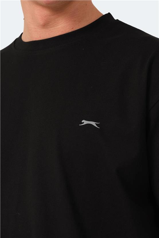 Slazenger Kulana Sıyah Erkek Bısıklet Yaka T-Shırt