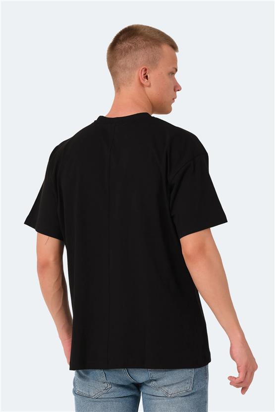 Slazenger Kulana Sıyah Erkek Bısıklet Yaka T-Shırt