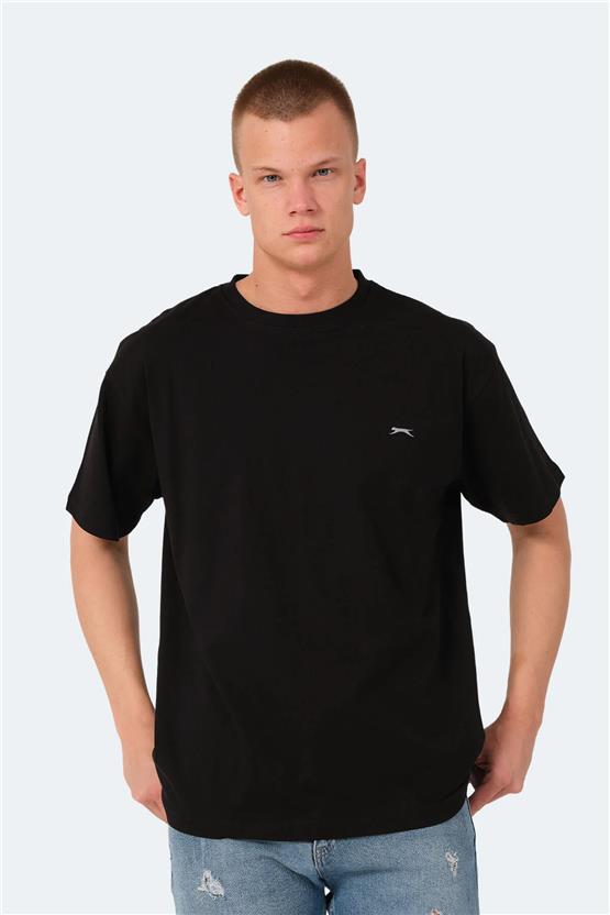 Slazenger Kulana Sıyah Erkek Bısıklet Yaka T-Shırt