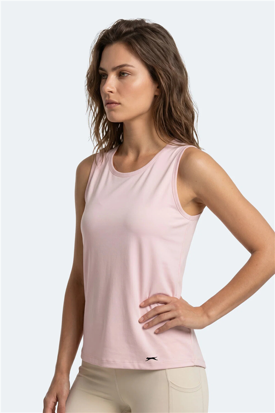 Slazenger Kunde Acık Pembe Kadın Kolsuz T-Shırt