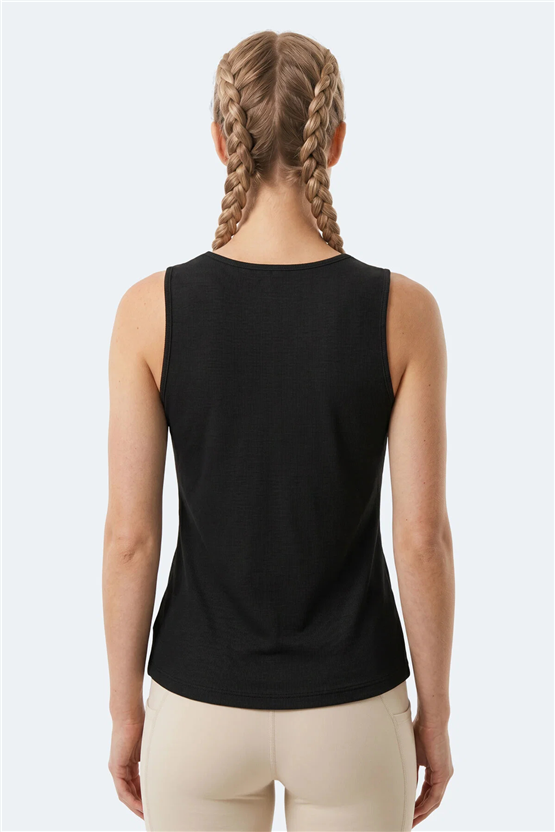 Slazenger Kunde Sıyah Kadın Kolsuz T-Shırt
