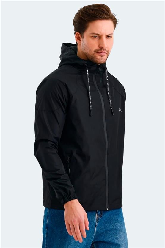 Slazenger Nıchol Ktn Sıyah Erkek Yagmurluk