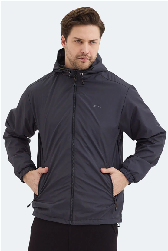 Slazenger Ofans Koyu Gri Erkek Yagmurluk