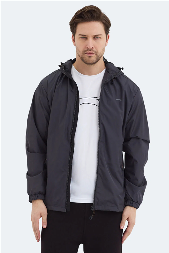 Slazenger Ofans Koyu Gri Erkek Yagmurluk