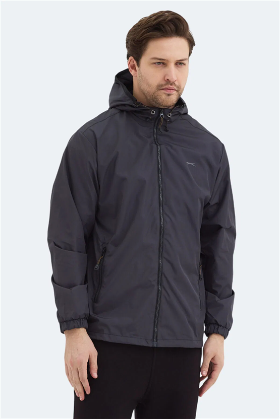 Slazenger Ofans Koyu Gri Erkek Yagmurluk