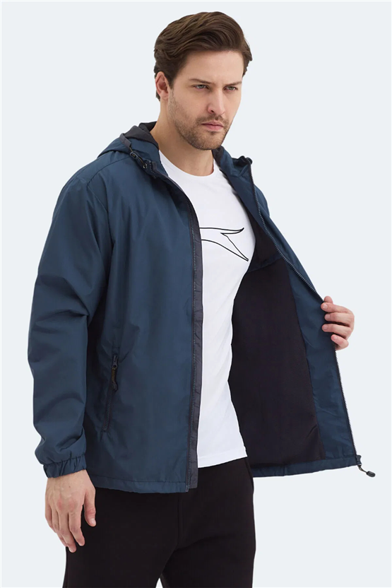 Slazenger Ofans Petrol Erkek Yagmurluk