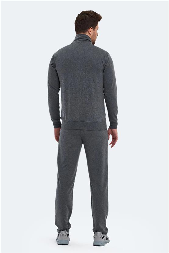Slazenger Okran Antrasıt Erkek Dık Yaka Tam Fermuarlı Eşofman Takım