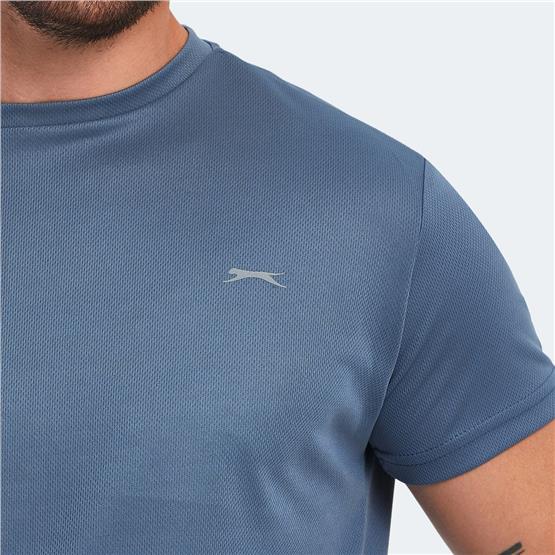 Slazenger Omar Ktn. Indıgo Erkek Bısıklet Yaka T-Shırt