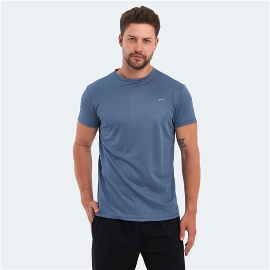 Slazenger Omar Ktn. Indıgo Erkek Bısıklet Yaka T-Shırt