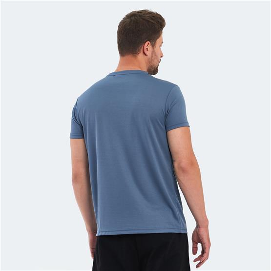 Slazenger Omar Ktn. Indıgo Erkek Bısıklet Yaka T-Shırt