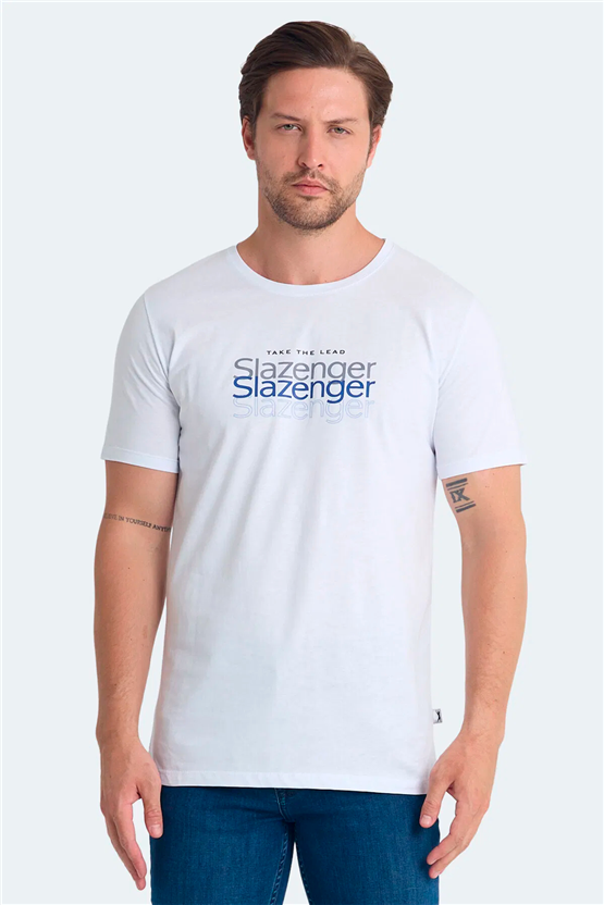 Slazenger Pallu I Beyaz Erkek T-Shırt