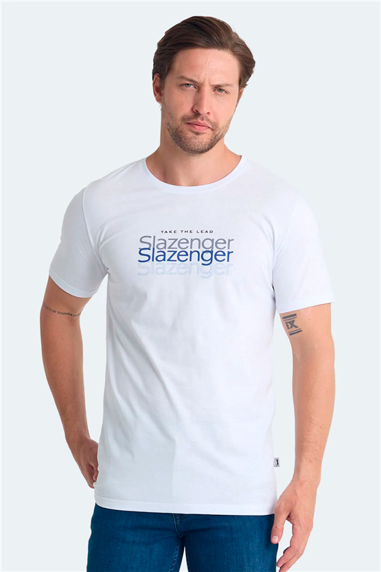 Slazenger Pallu I Beyaz Erkek T-Shırt