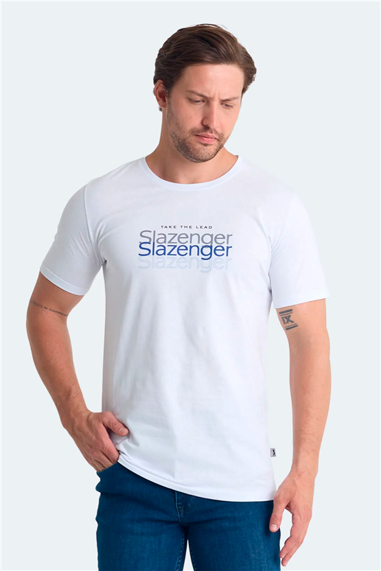 Slazenger Pallu I Beyaz Erkek T-Shırt