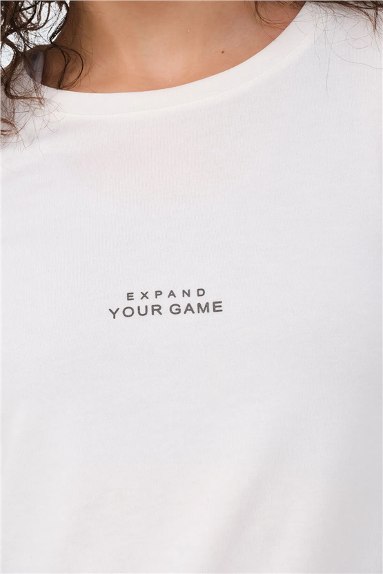 Slazenger Paytons Ekru Kadın T-Shırt