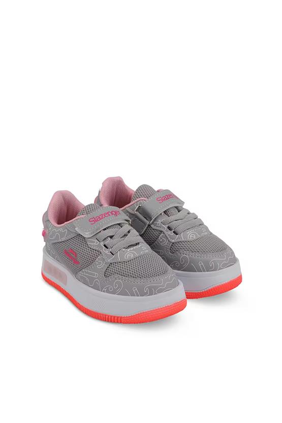 Slazenger Preat P Gri / Pembe Patik Kız Çocuk Sneaker Ayakkabı