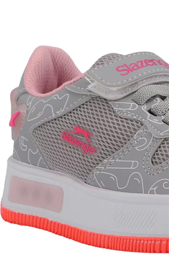Slazenger Preat P Gri / Pembe Patik Kız Çocuk Sneaker Ayakkabı