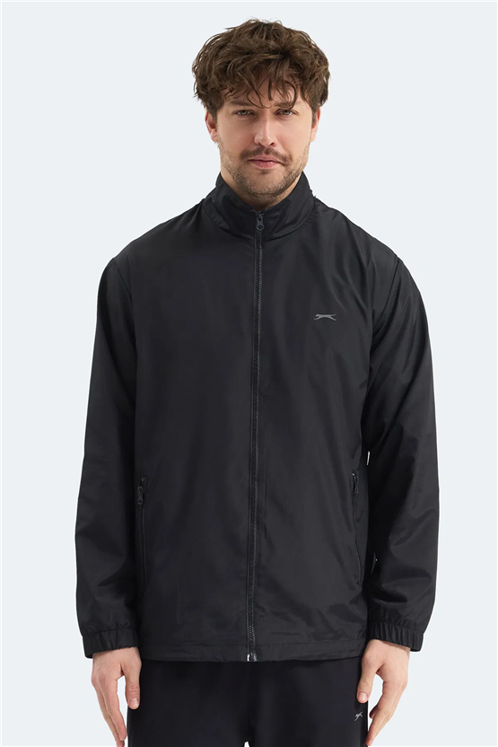 Slazenger Raren Siyah Erkek Yagmurluk