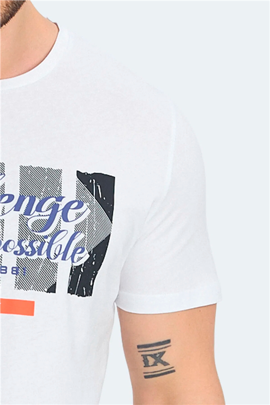 Slazenger Ratan Beyaz Erkek T-Shırt