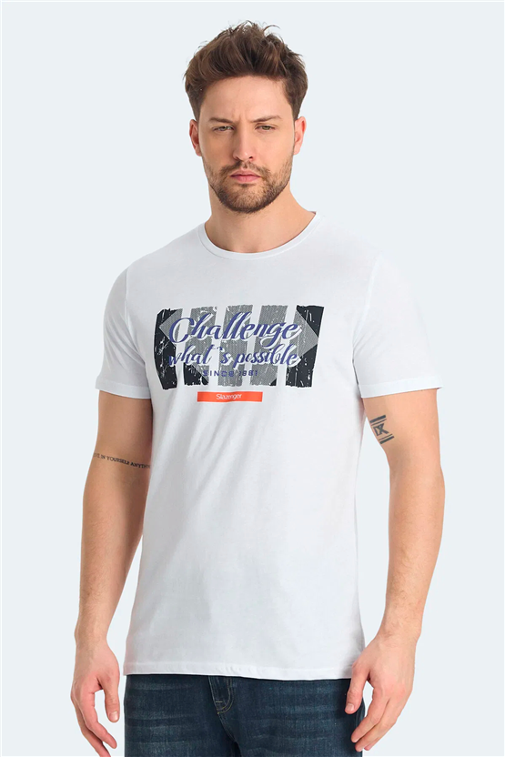 Slazenger Ratan Beyaz Erkek T-Shırt