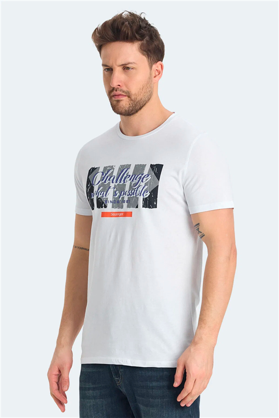 Slazenger Ratan Beyaz Erkek T-Shırt