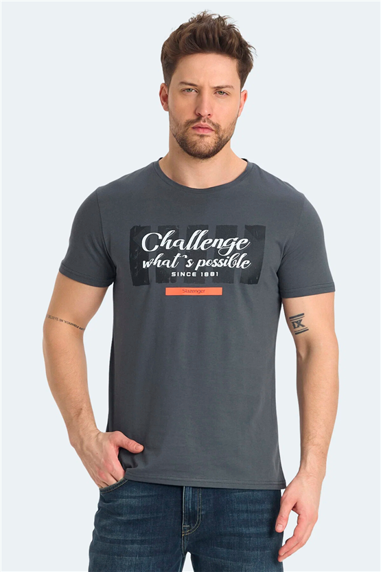 Slazenger Ratan Fume Erkek T-Shırt