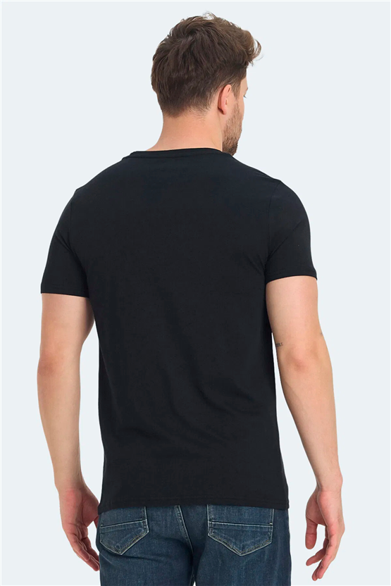 Slazenger Ratan Sıyah Erkek T-Shırt