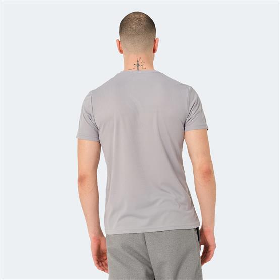 Slazenger Raven Grı Erkek Bısıklet Yaka T-Shırt