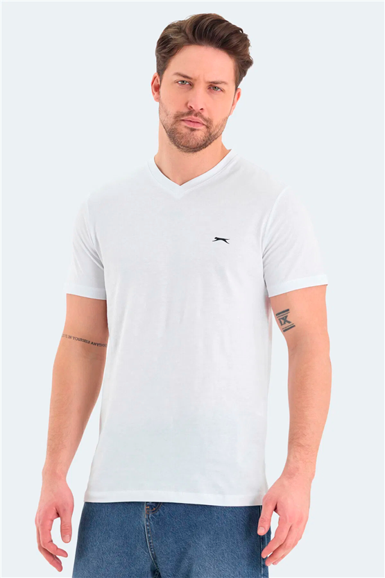 Slazenger Rıvaldo Beyaz Erkek T-Shırt