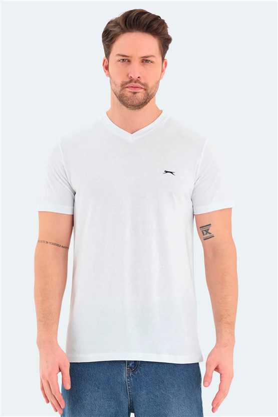 Slazenger Rıvaldo Beyaz Erkek T-Shırt