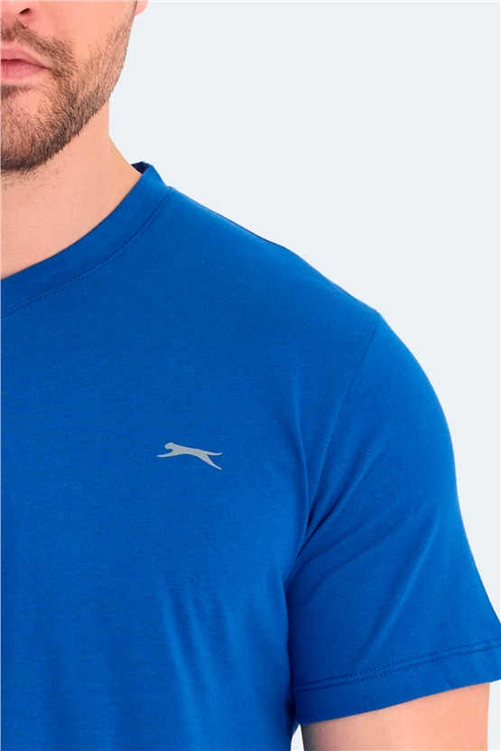 Slazenger Rıvaldo Saks Mavı Erkek T-Shırt