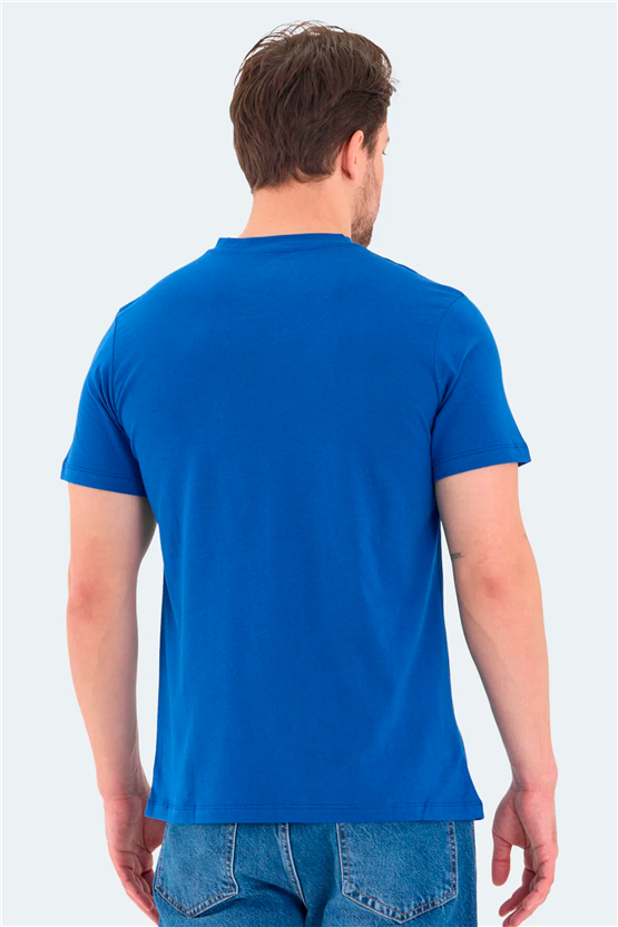 Slazenger Rıvaldo Saks Mavı Erkek T-Shırt