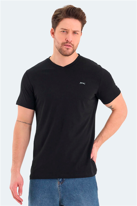 Slazenger Rıvaldo Sıyah Erkek T-Shırt