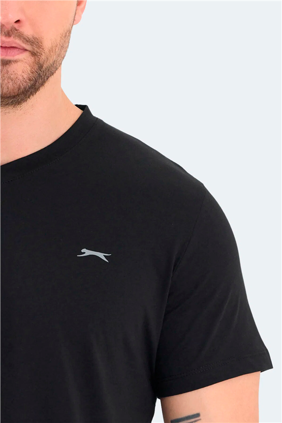 Slazenger Rıvaldo Sıyah Erkek T-Shırt