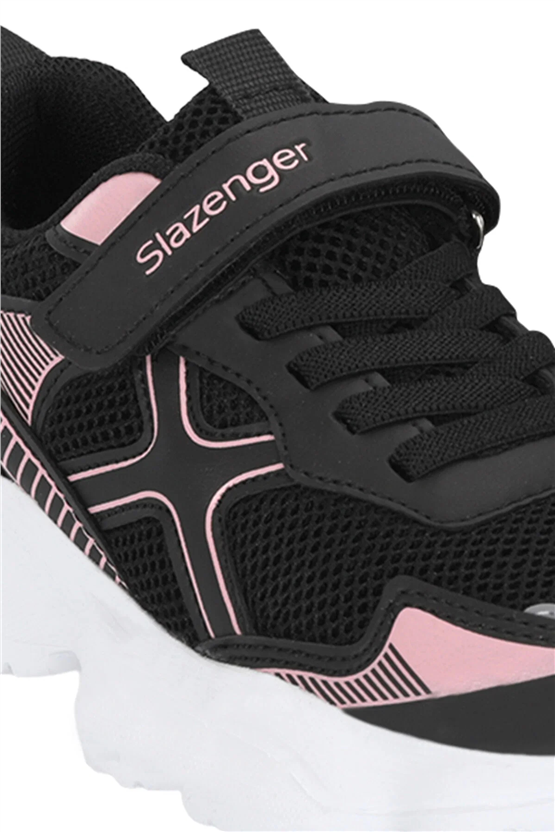 Slazenger Sa16Lf020-563 Fızzy Siyah / Pudra Filet Kız Çocuk Günlük Ayakkabı