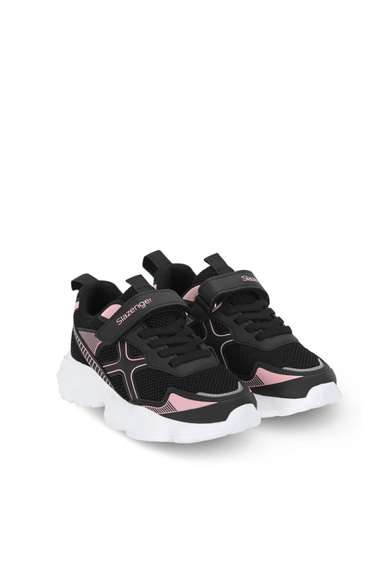 Slazenger Sa16Lf020-563 Fızzy Siyah / Pudra Filet Kız Çocuk Günlük Ayakkabı