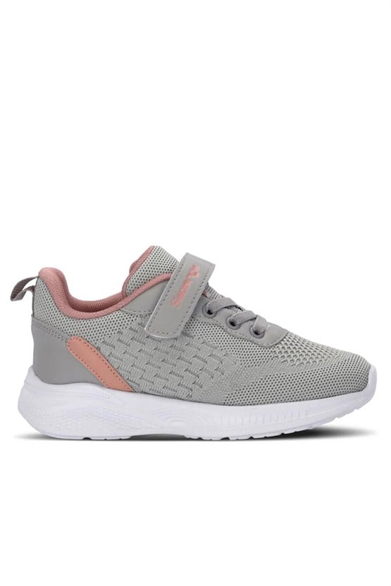 Slazenger SA16LF024-216 Flarex Gri / Püdra Filet Kız Çocuk Spor Ayakkabı